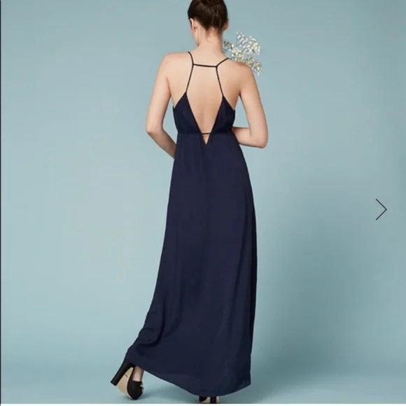 NWT Reformation Citrine dress in sapphire blue, xs - Picture 2 of 8